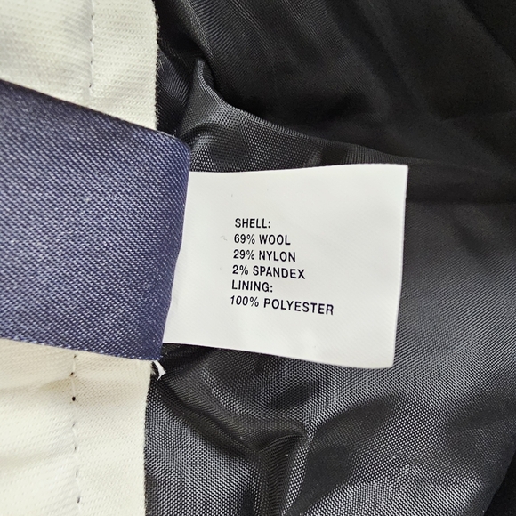 Gap Modern Fit Flare Wool Blend Trousers Herringbone Pattern NWT - Picture 10 of 11